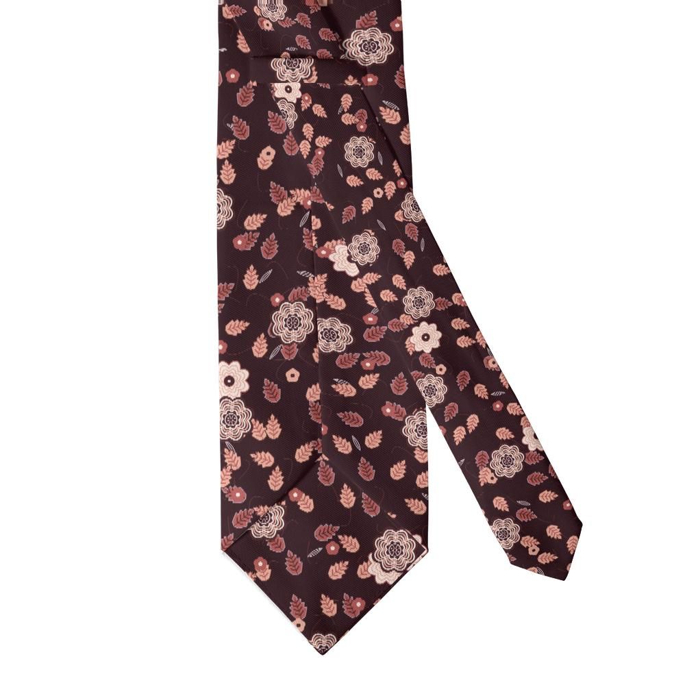 Este - Burgundy & Blush Floral Tie – Rosehip
