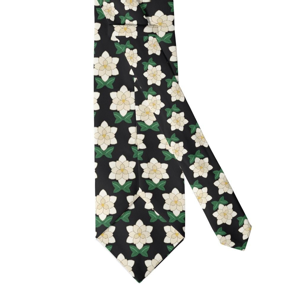 Wolkenstein - Black & Ivory Gardenia Tie – Evening Garden