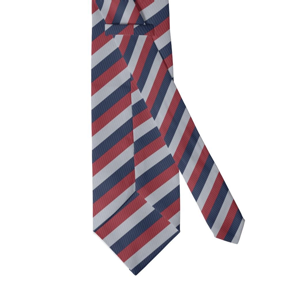 Schack - Burgundy, Silver & Navy Block Stripe Tie – Collegiate Club