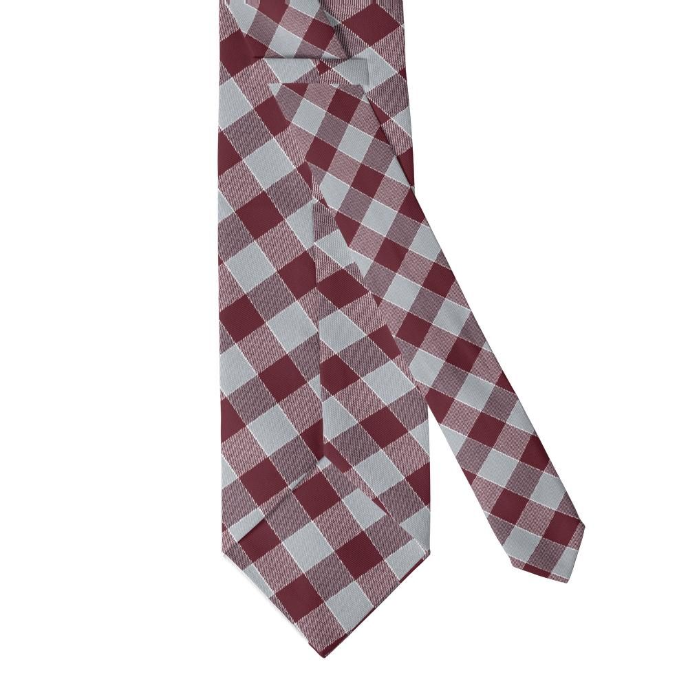Parsberg - Burgundy & Grey Checkered Tie – City Banker