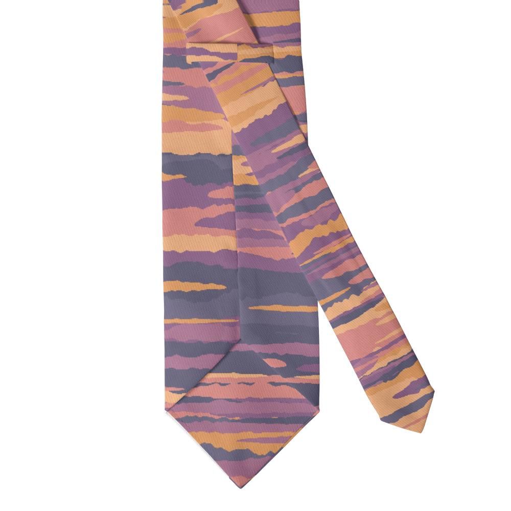 Bernstorff - Dusk Purple & Orange Painted Horizon Tie – Canyon Sunset