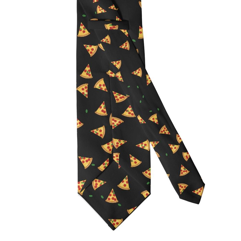 Mowatt - Black Pizza Slice Tie – Late Night Slice