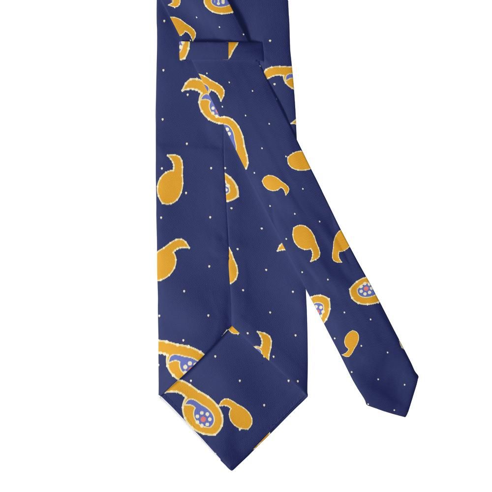 Cornaro - Indigo & Saffron Bohemian Paisley Tie – Spice Route
