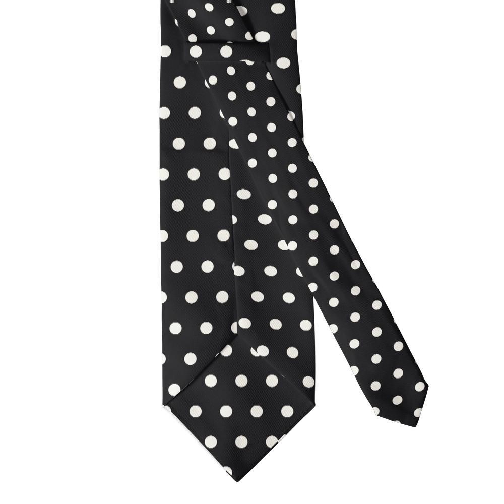 Czartoryski - Black & White Polka Dot Tie – Evening Classic