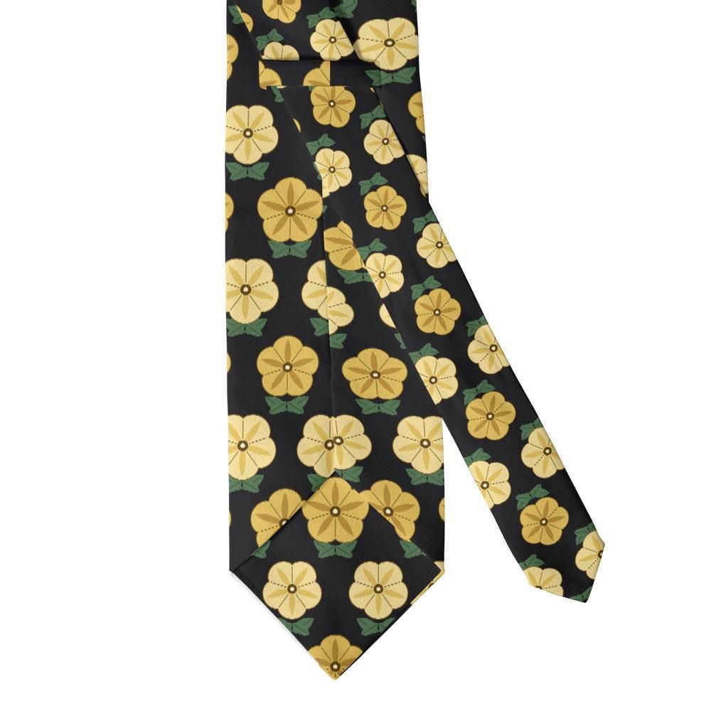 Dzieduszycki - Black & Gold Petunia Tie – Gala Evening