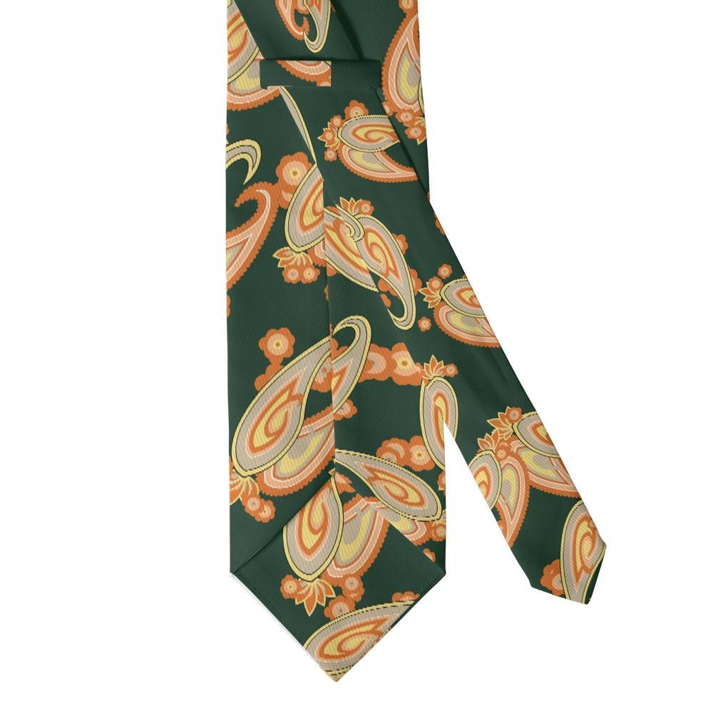 Martinengo - Forest & Amber Crowned Paisley Tie – Lombard Autumn
