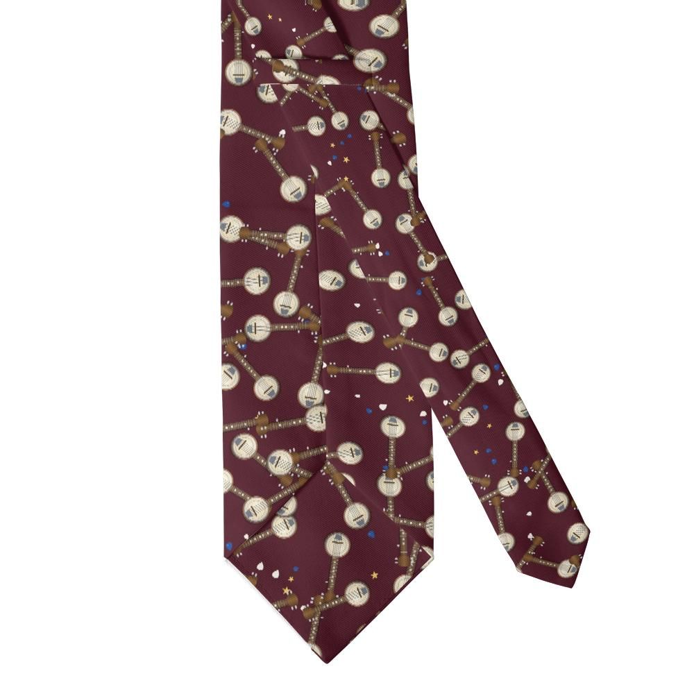 Mycielski - Burgundy Banjo Tie – Front Porch Jam