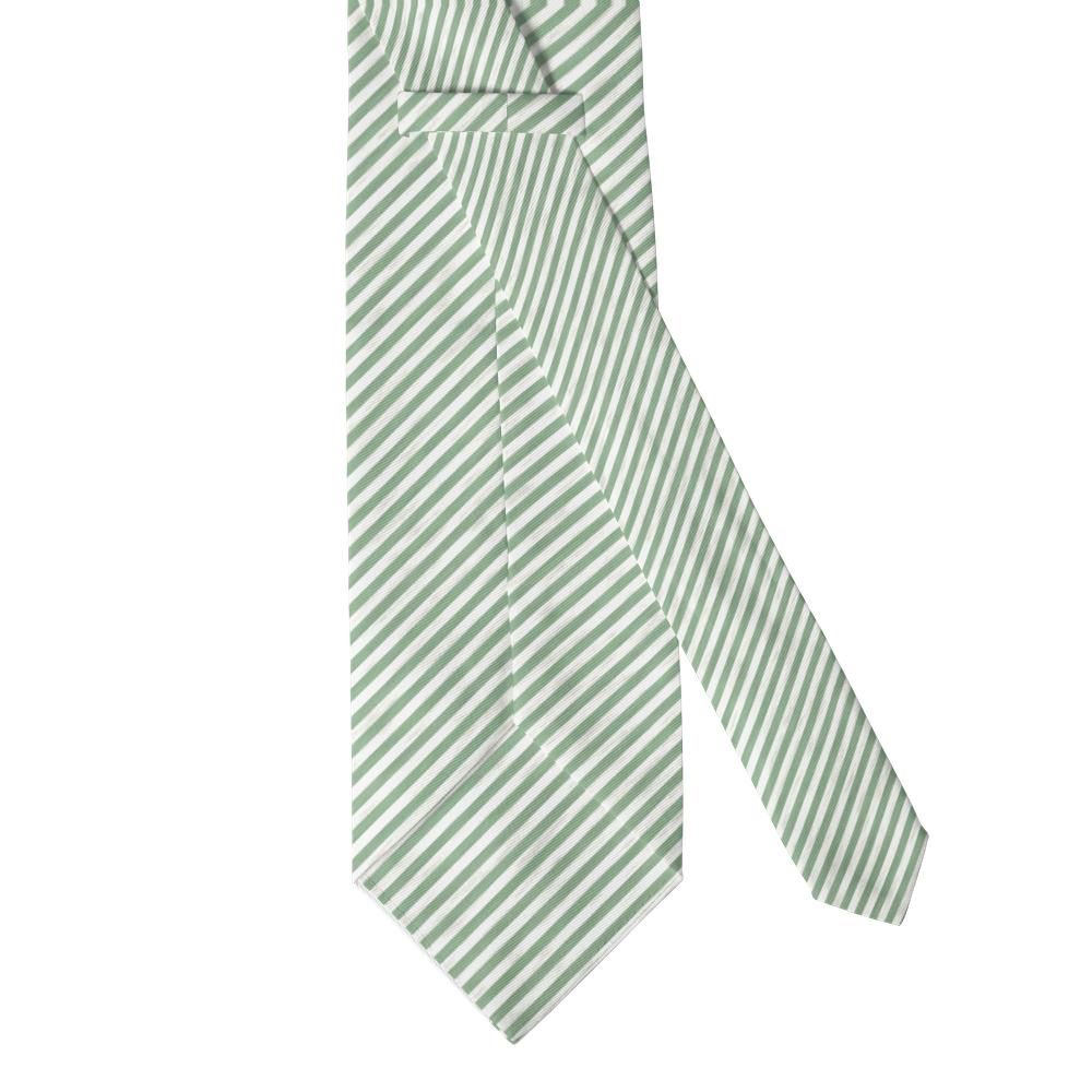 Laxmand - Sage & White Seersucker Tie – Southern Summer