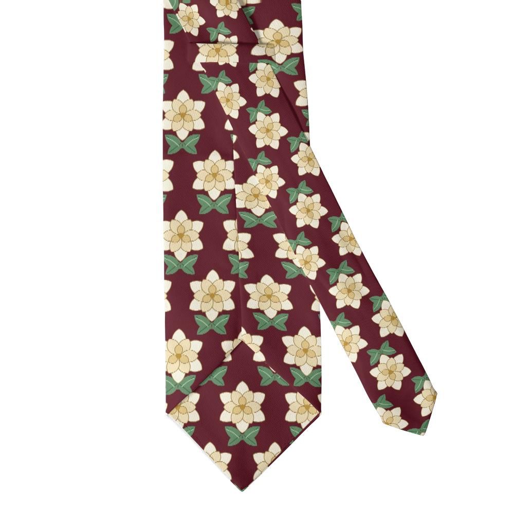 Wolkenstein - Burgundy & Cream Gardenia Tie – Winter Ball