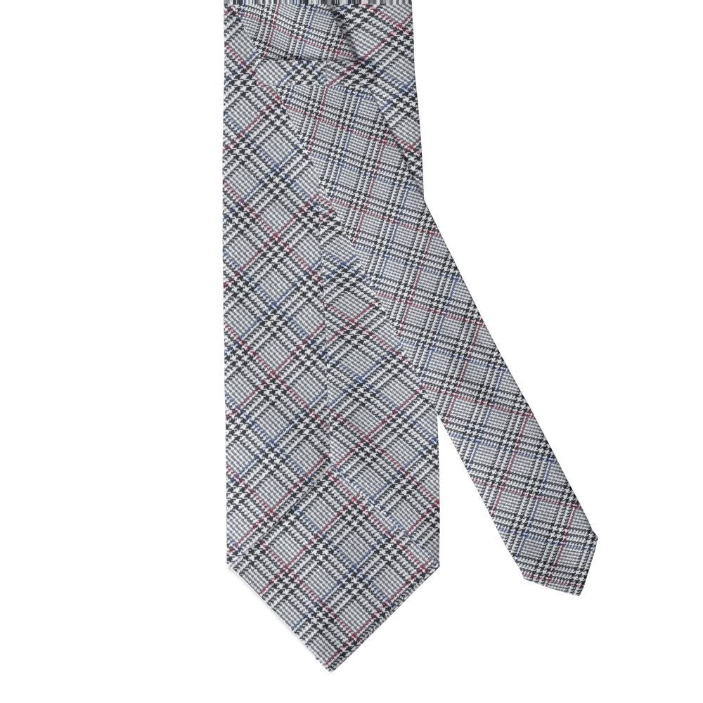 Litta - Grey & Navy Glen Check Tie – City Suit
