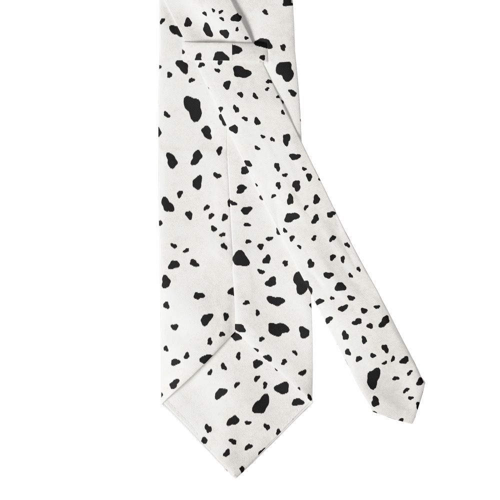 Munthe - White & Black Dalmatian Spot Tie – Classic Spotted Charm