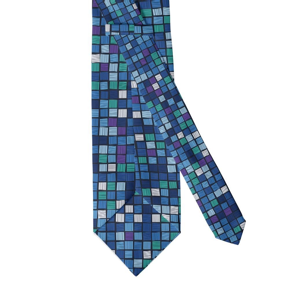 Tennant - Blue Mosaic Basket Weave Tie – Harbour Tiles