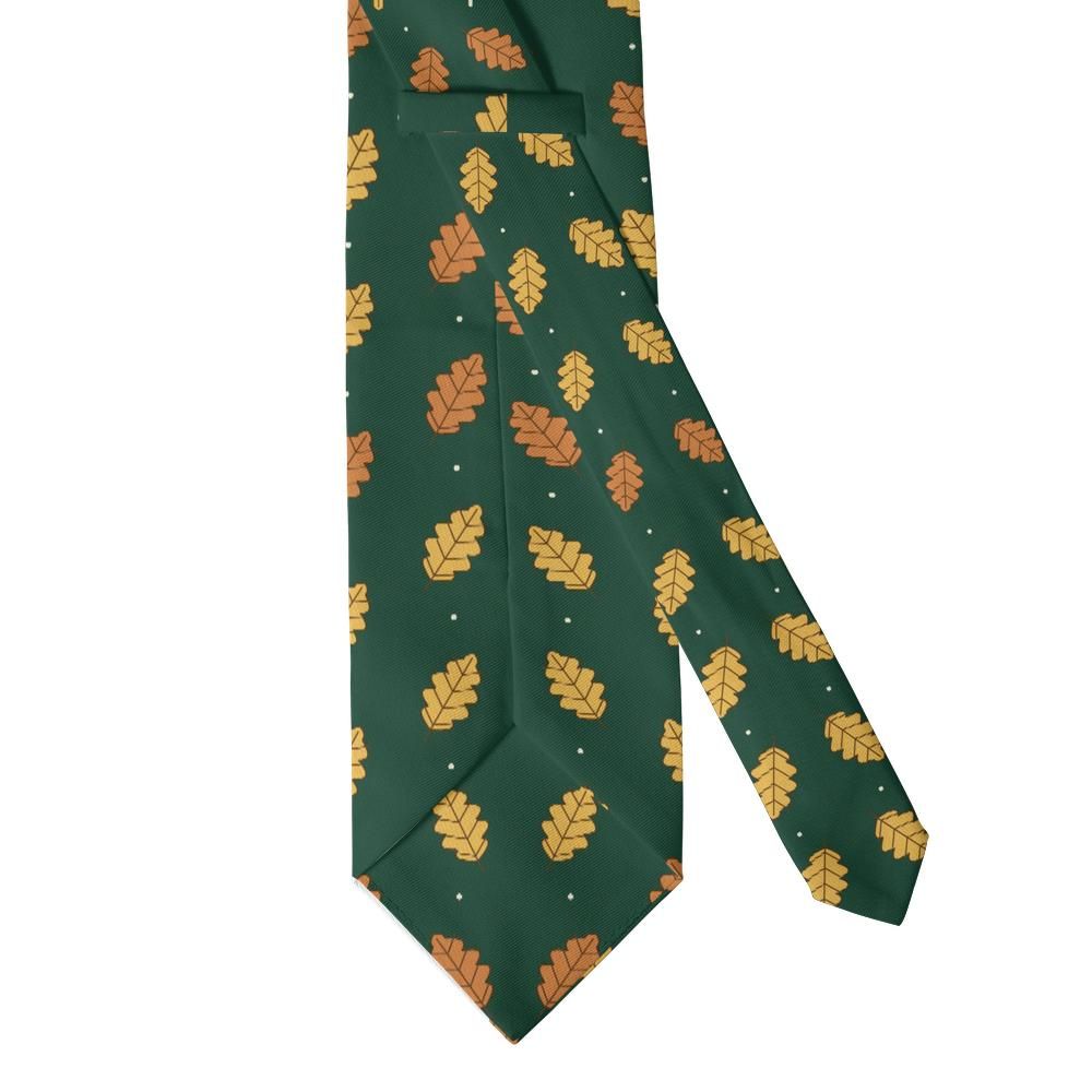 Wielopolski - Forest & Copper Oak Leaf Tie – Woodland Floor