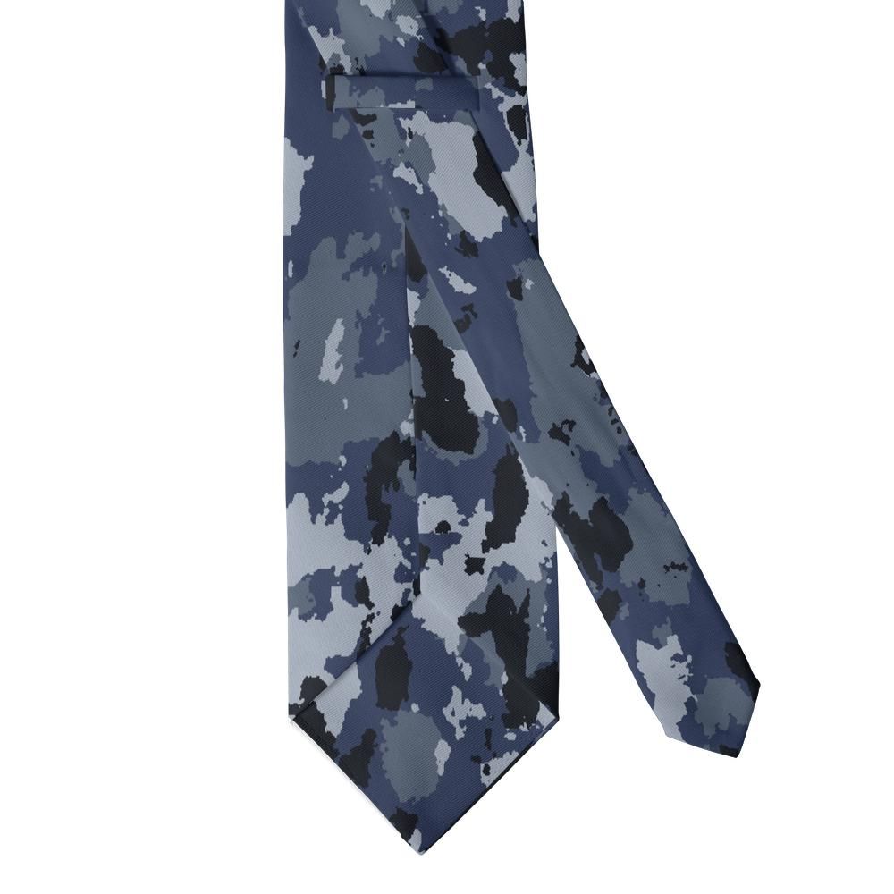 Radetzky - Navy & Slate Woodland Camo Tie – Night Patrol