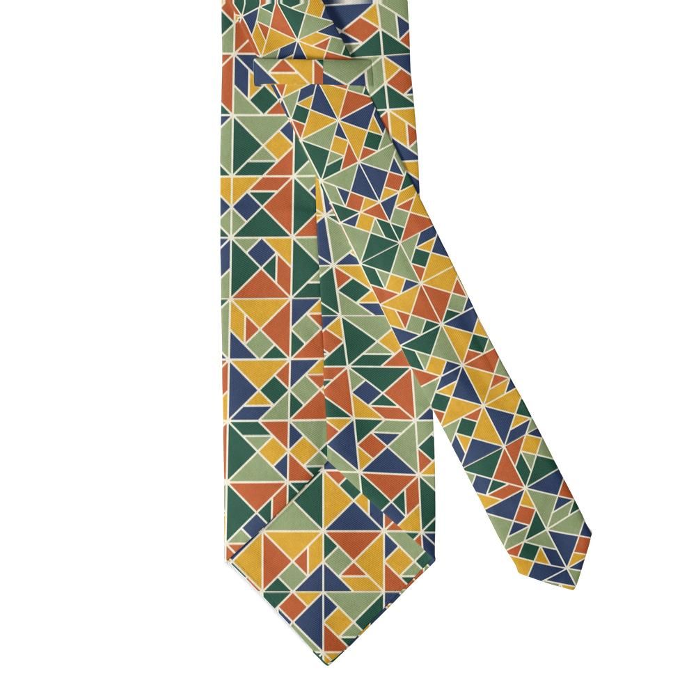 Tott - Cream & Rust Tangram Tie – Heritage Puzzle