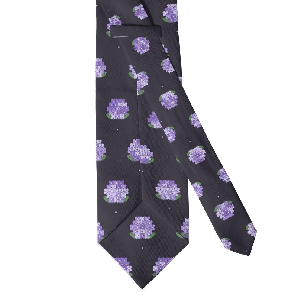 Lynden - Aubergine & Lilac Hydrangea Tie – Dusk in Bloom