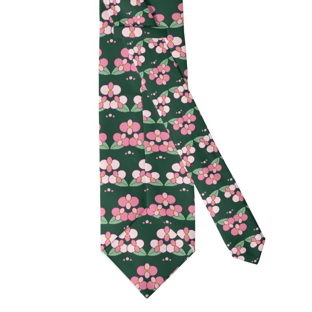 Porcia - Forest & Pink Begonia Tie – Garden Party