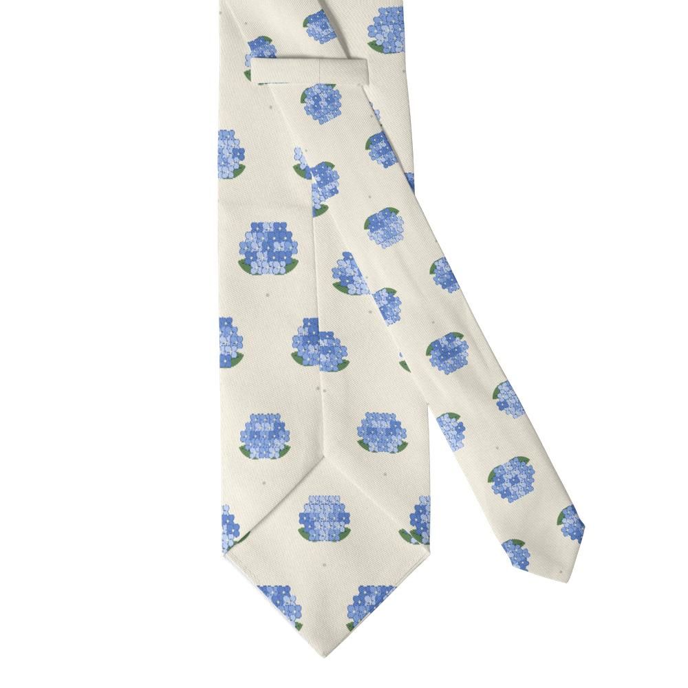Lynden - Cream & Blue Hydrangea Tie – Summer Border