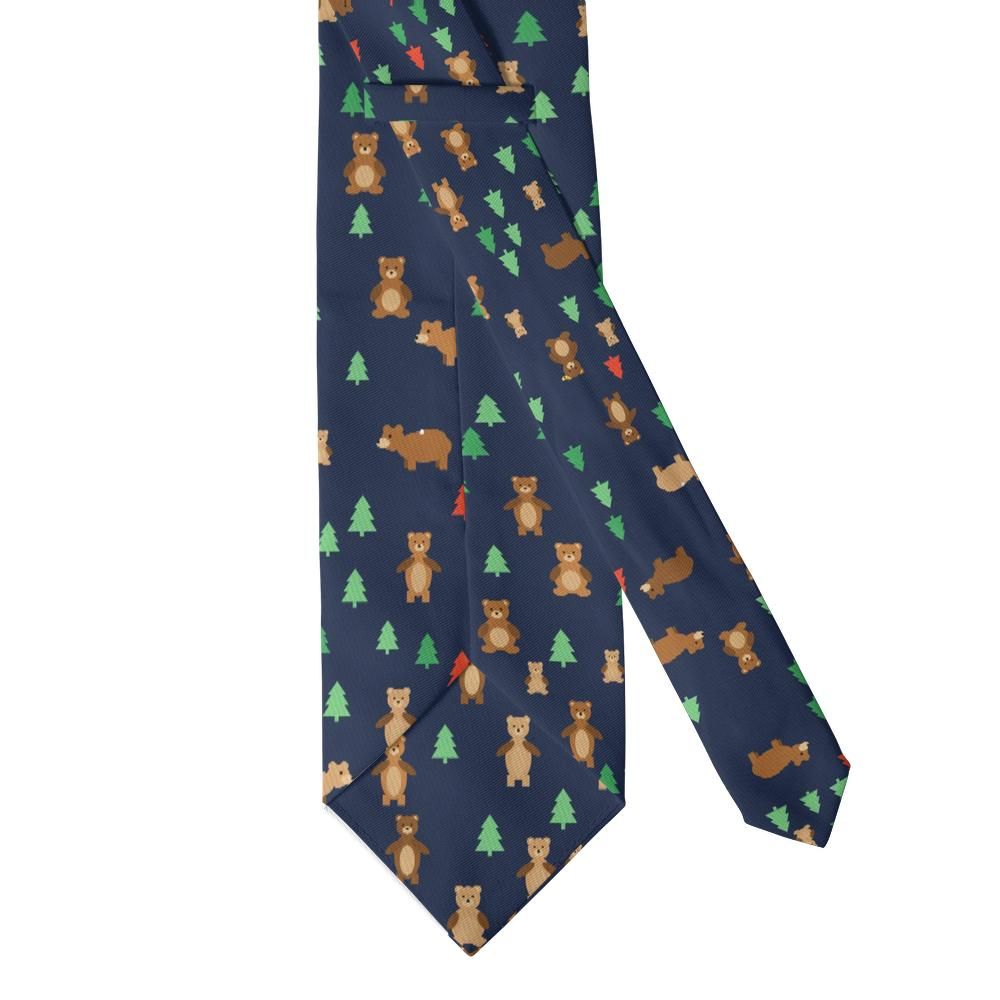 Juel - Navy & Honey Forest Bear Tie – Starlit Campfire