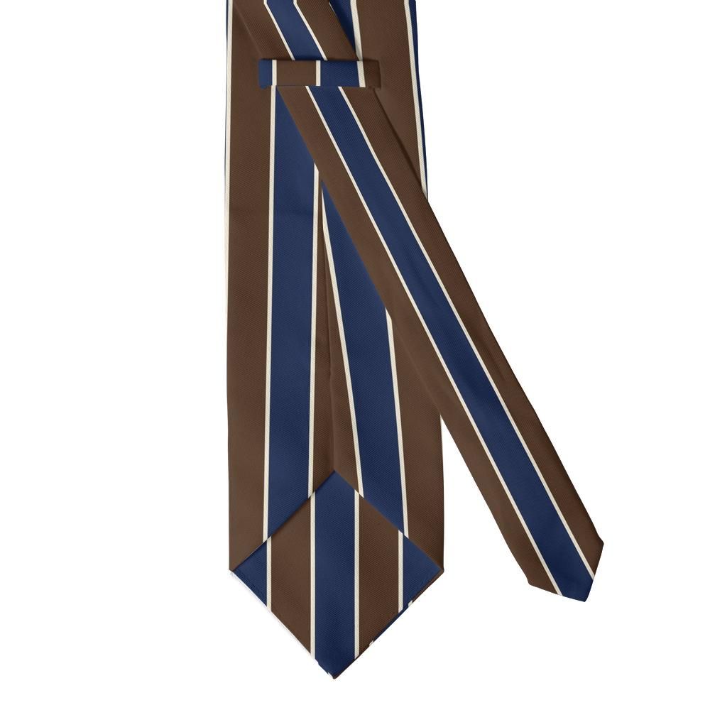 Solms - Navy & Brown Guards Stripe Tie – Field Day