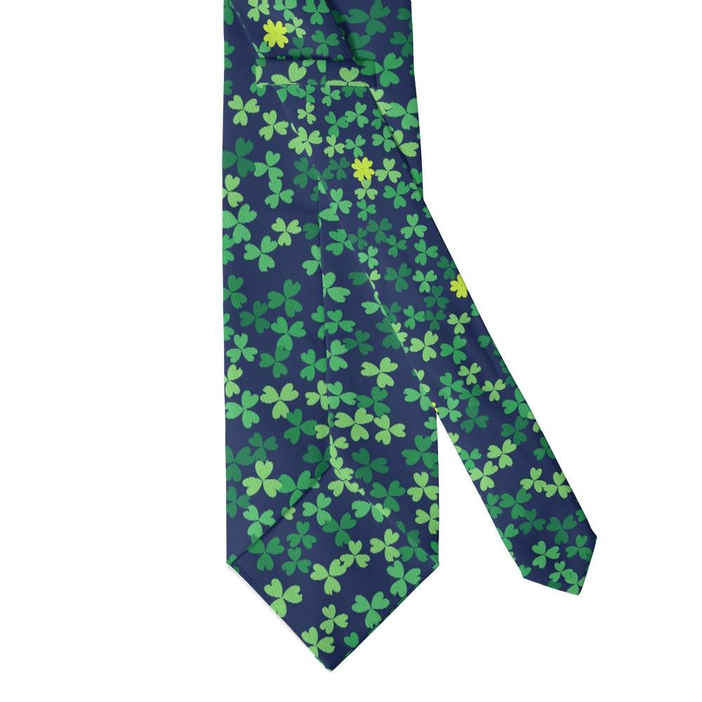 Frijs - Navy & Green Shamrock Scatter Tie – Lucky Charm