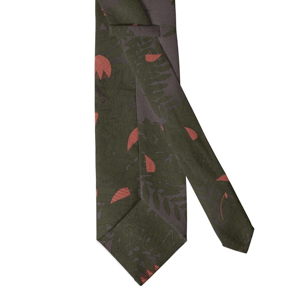 Waldstein - Olive & Brick Acanthus Leaf Tie – Baroque Library