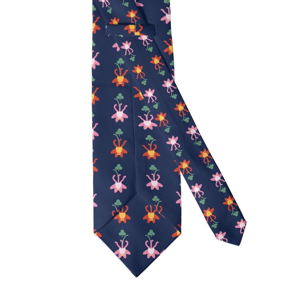 Dohna - Navy & Red Columbine Tie – Wild Meadow