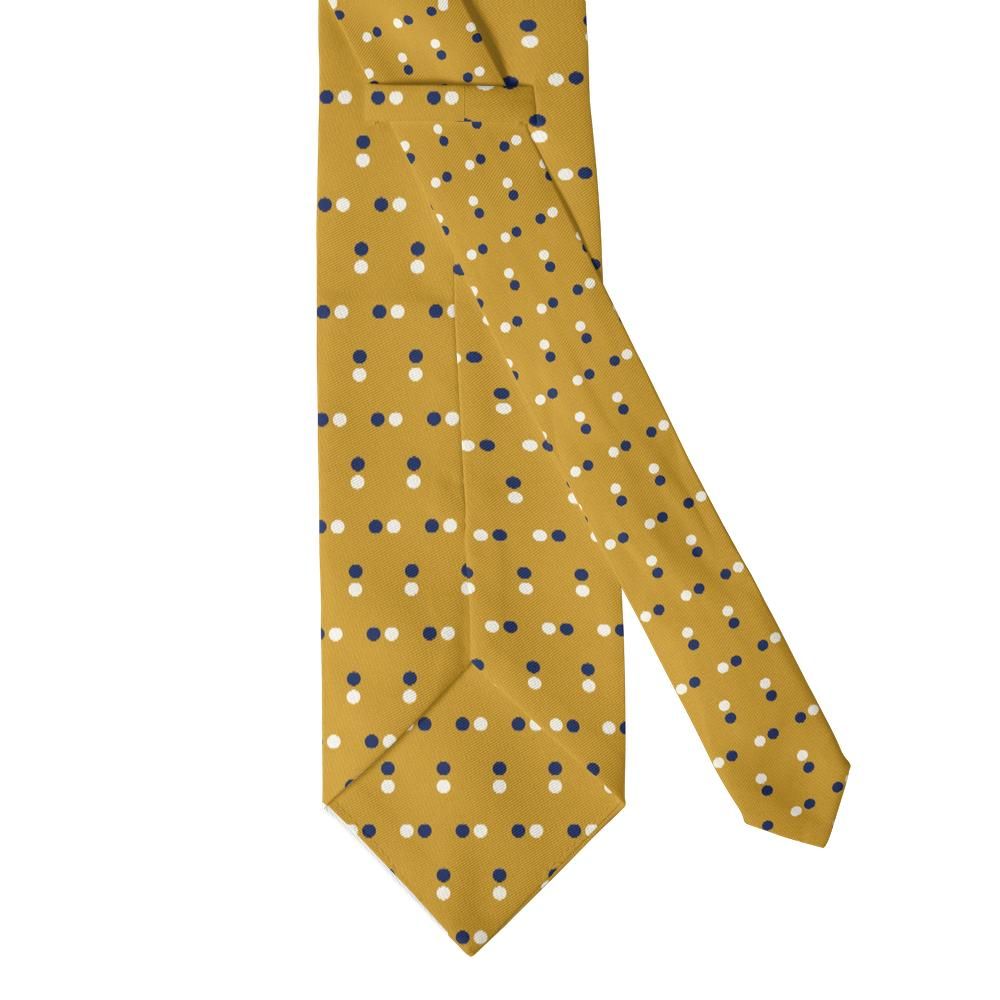 Wrede - Mustard Paired Dot Tie – Golden Pair