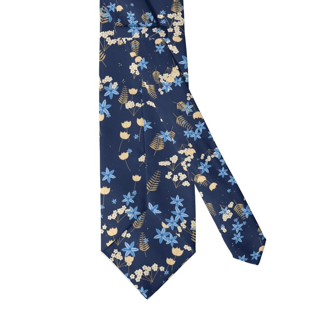 Reventlow - Navy & Sky Wildflower Botanical Tie – Nordic Twilight