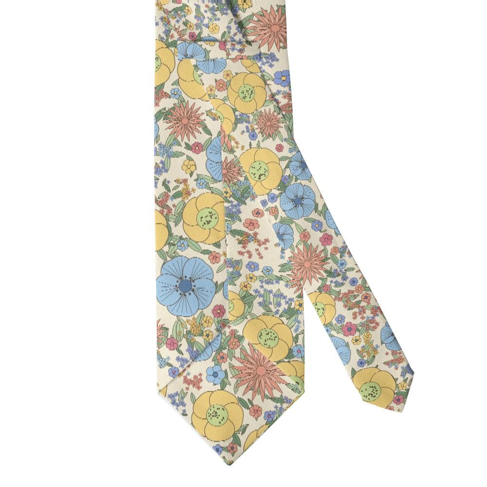 Schimmelmann - Cream & Pastel Blooming Garden Tie – English Cottage