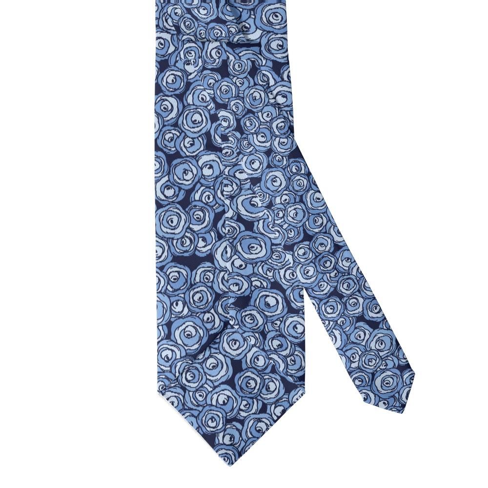 Rosenorn - Sky & Navy Line Rose Tie – Blue Bouquet