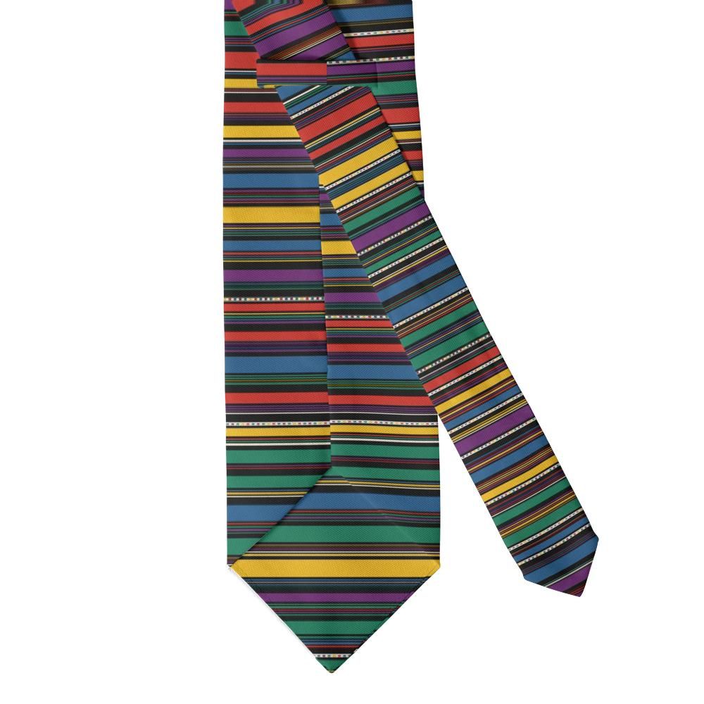 Viffert - Black Jewel Bayadere Stripe Tie – Evening Spectrum