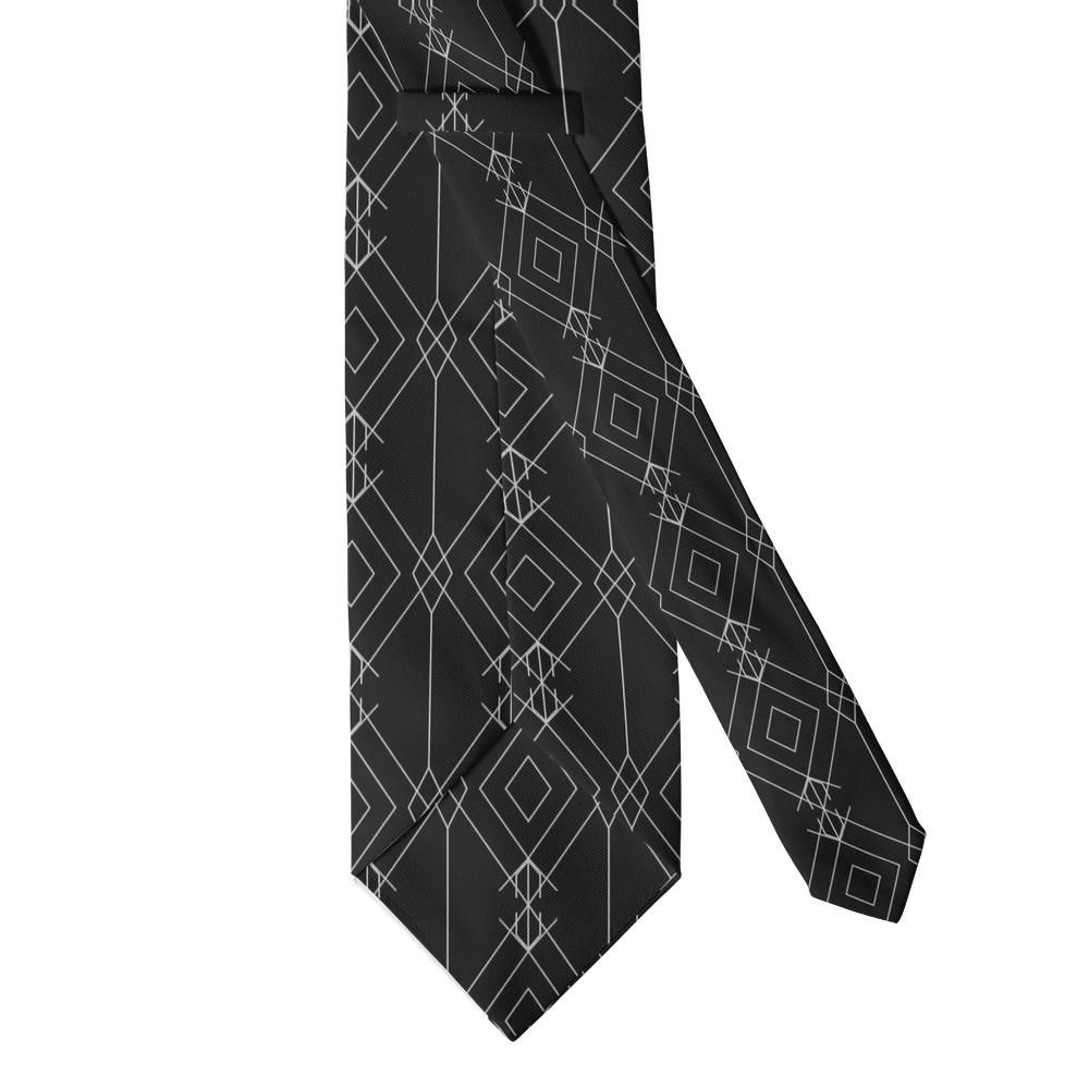 Wedel - Black & Silver Deco Line Tie – Chrysler Night