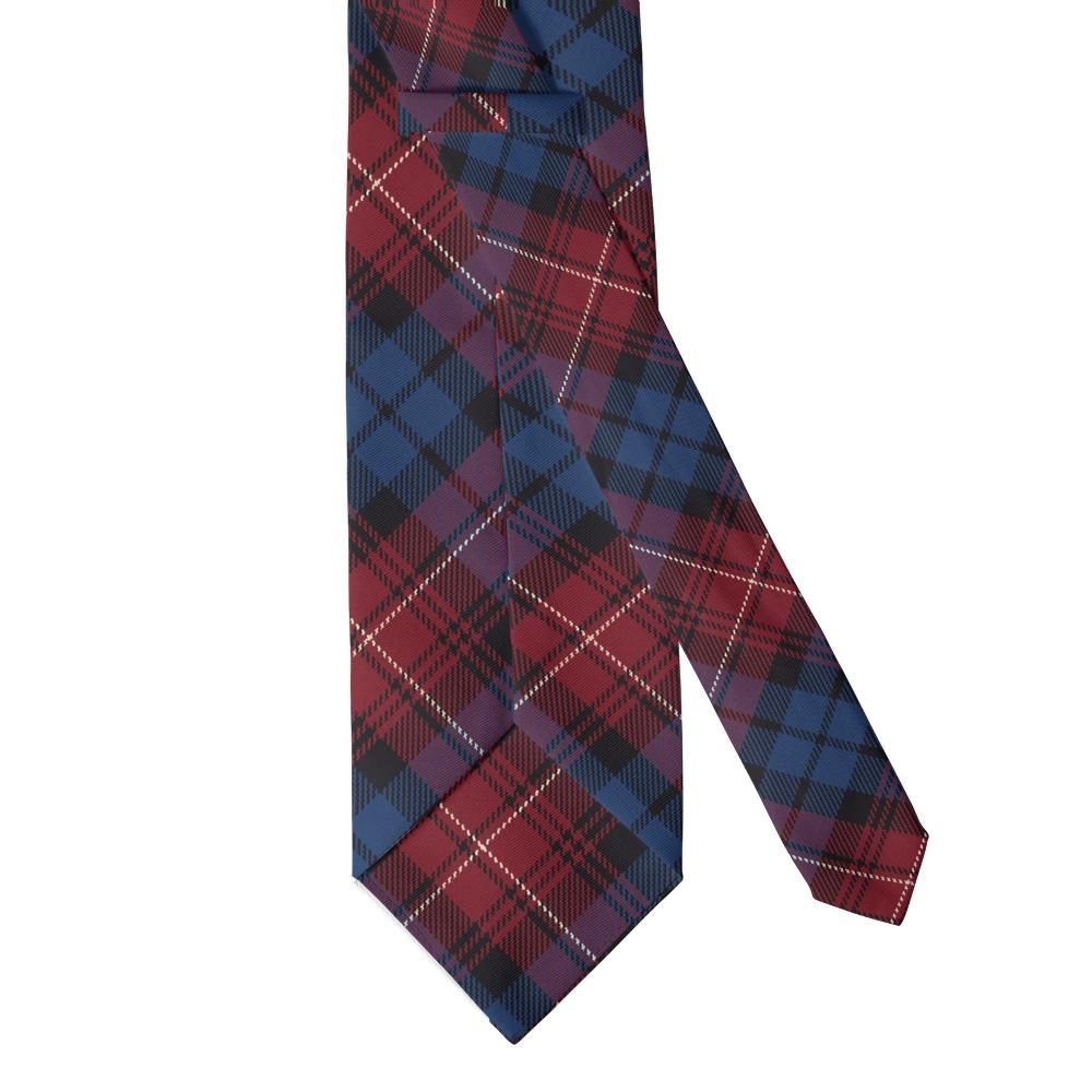 Tollemache - Burgundy & Navy Estate Tartan Tie – Scottish Hearth