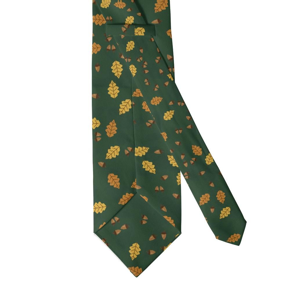Goye - Green & Gold Acorn & Oak Tie – Country Estate Autumn