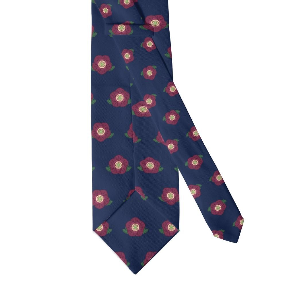 Schönburg - Navy & Wine Hellebore Tie – Midwinter Bloom