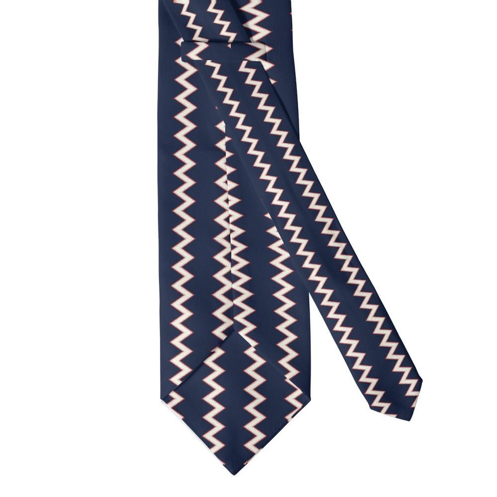 Sture - Navy & White Ric-Rac Stripe Tie – Harbour Lights