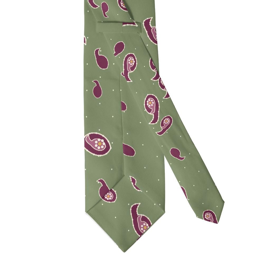 Cornaro - Sage & Berry Bohemian Paisley Tie – Wandering Muse