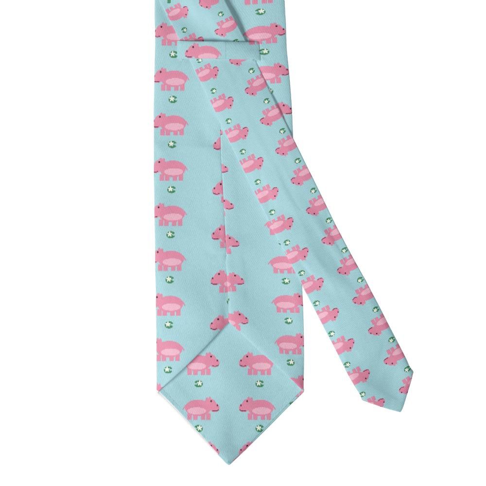 Hardegg - Aqua & Pink Hippo Tie – Lily Pond