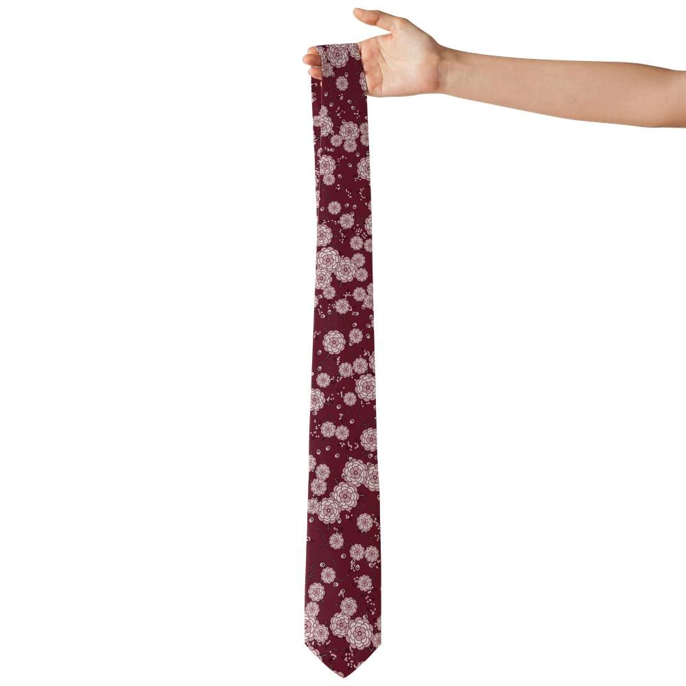 Bentinck - Burgundy & Blush Vintage Peony Tie – Heirloom Garden