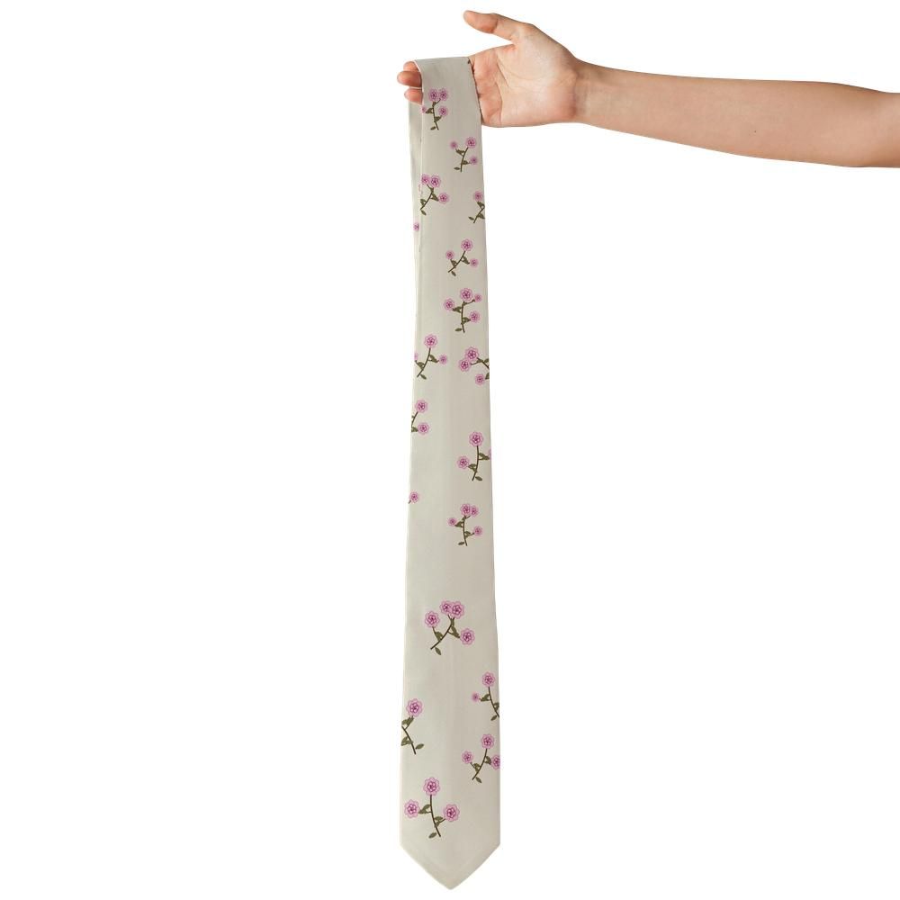d'Aligre - Cream & Pink Rose Floral Tie – Versailles Parterre