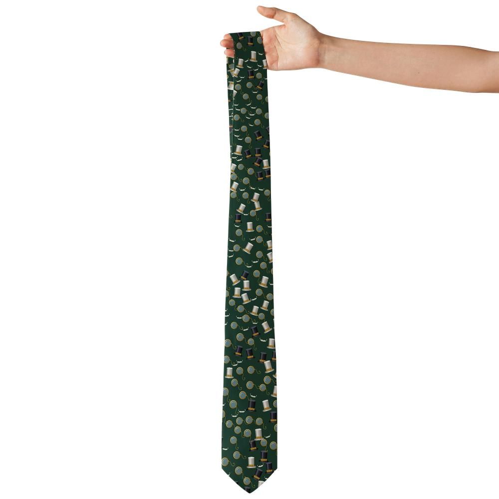 Zbaraski - Racing Green Monocle & Top Hat Tie – Club Room