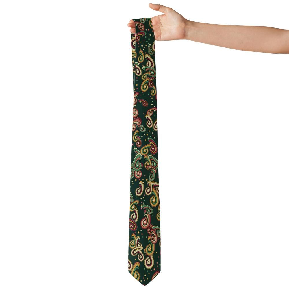 Ferretti - Forest & Burgundy Feather Paisley Tie – Hunting Lodge