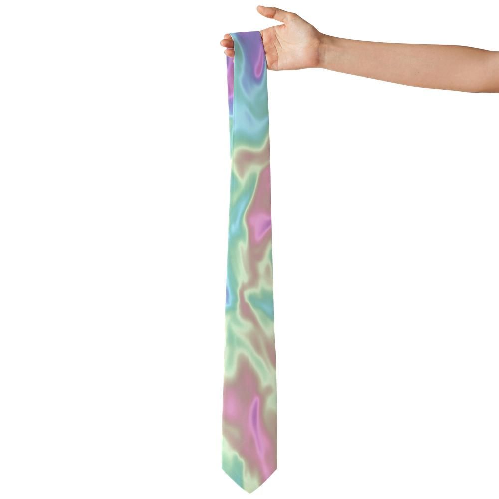Wachtmeister - Pastel Iridescent Swirl Tie – Holographic Dream