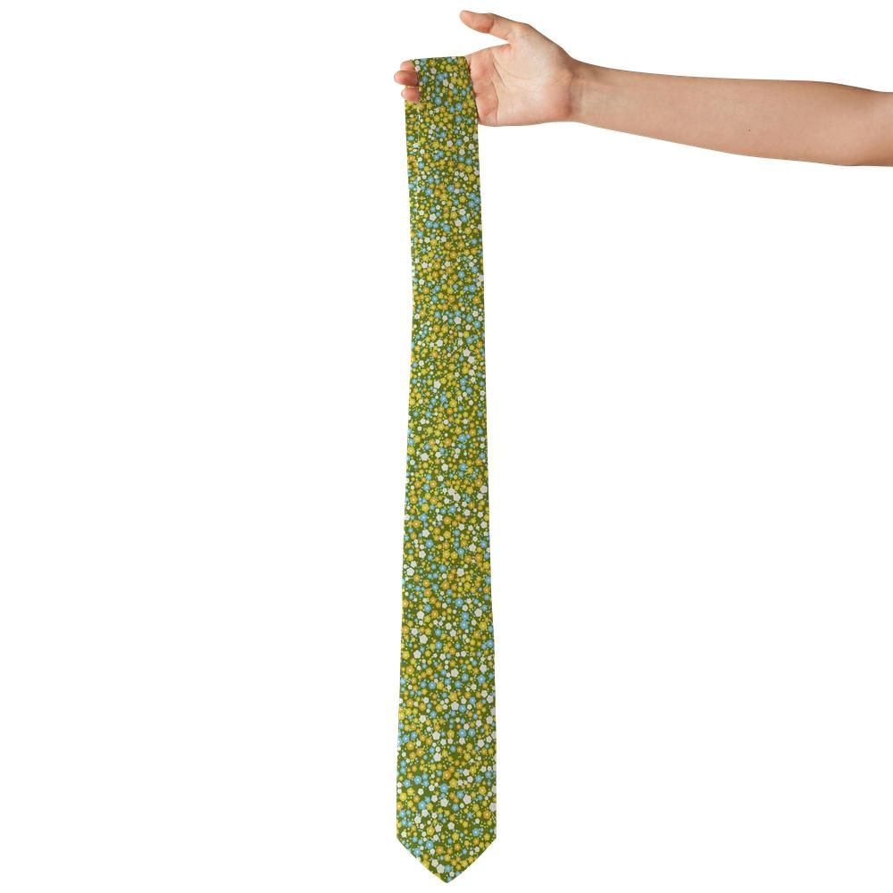 Amelot - Olive & Yellow Ditsy Floral Tie – Summer Meadow