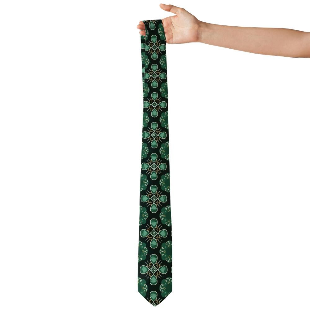 Rospigliosi - Emerald & Jade Medallion Foulard Tie – Garden Loggia