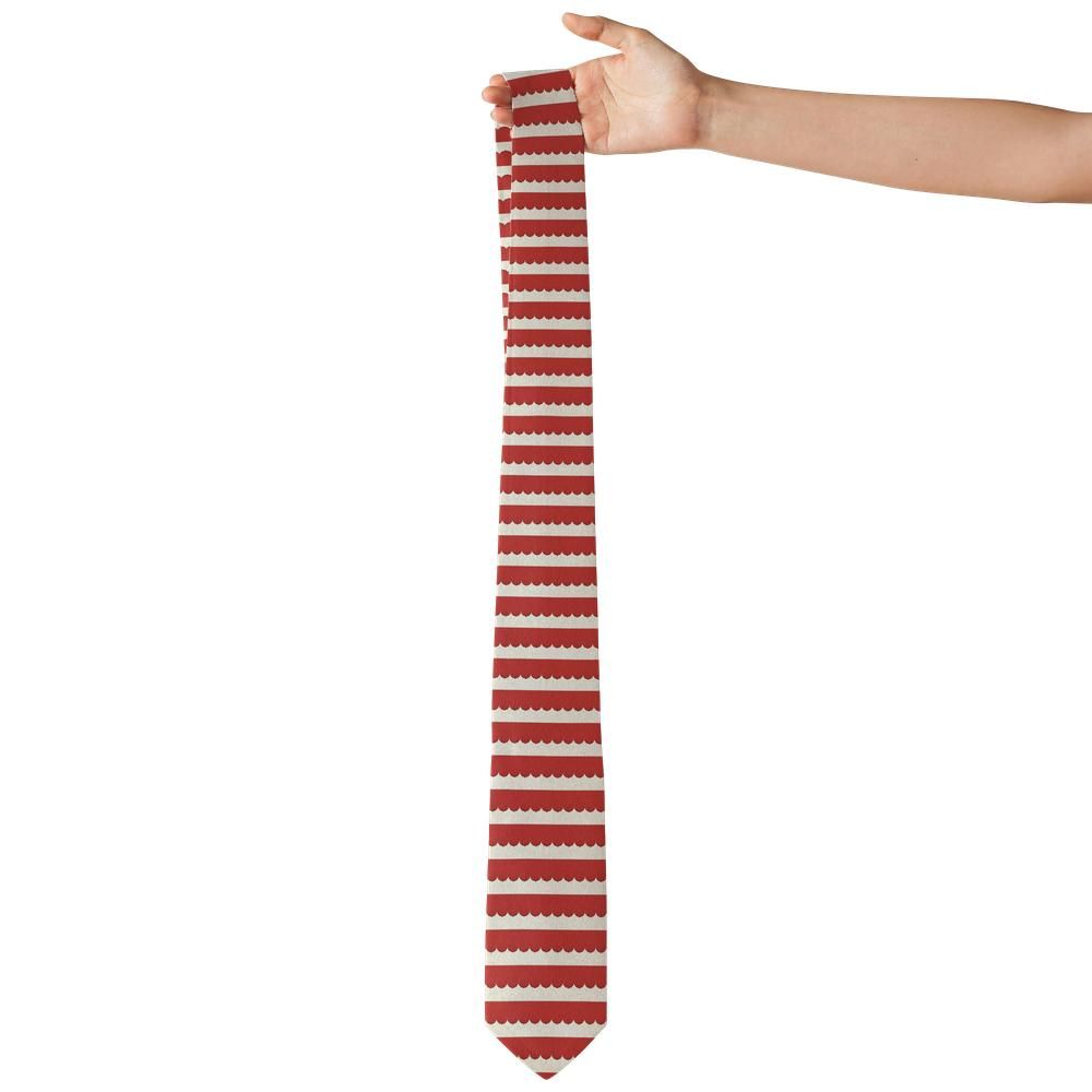 Rosenhane - Red & Cream Awning Stripe Tie – Corner Café