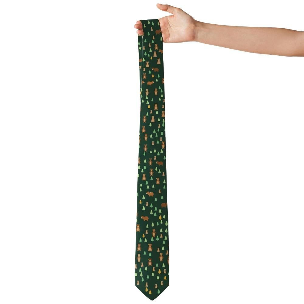 Juel - Forest Green & Honey Forest Bear Tie – Mountain Cabin