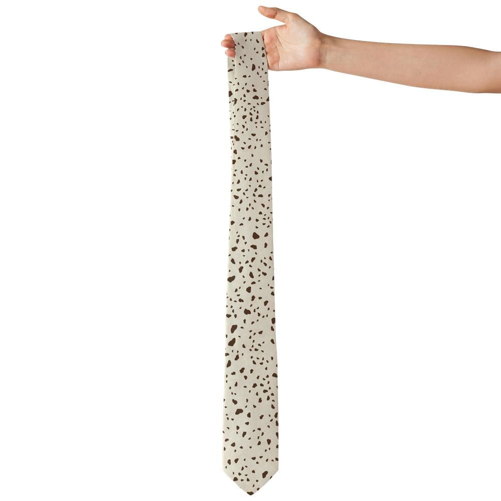 Munthe - Cream & Brown Dalmatian Spot Tie – Country Hound