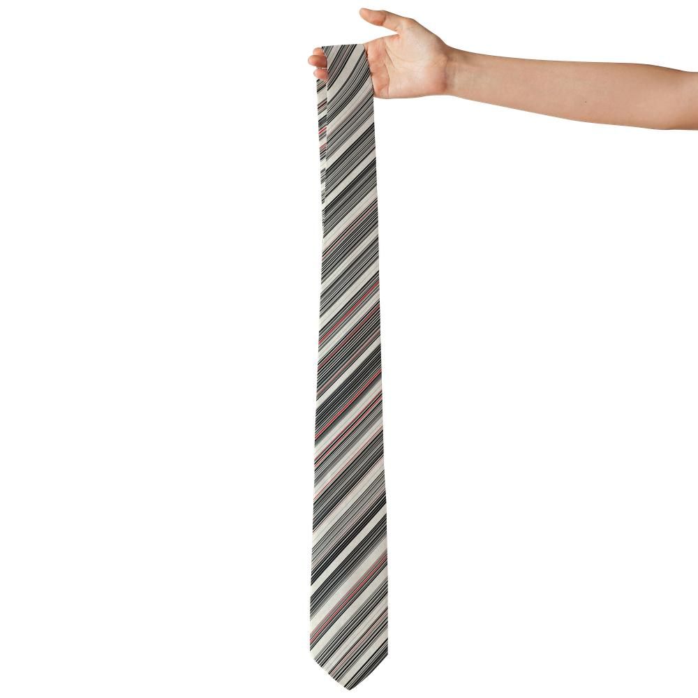 Gyldenlove - Ivory & Black Barcode Stripe Tie – Modern Signal